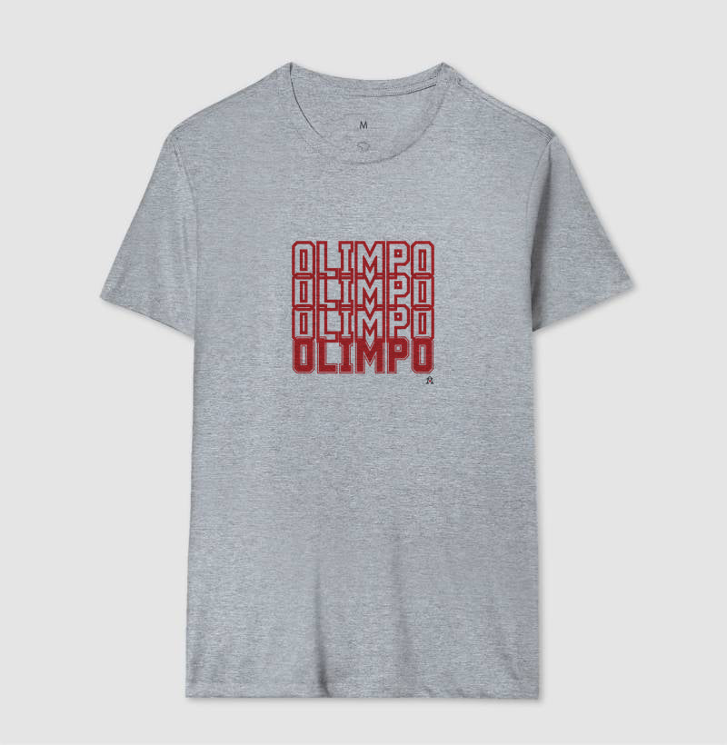 Camiseta Olimpo Efeito - BRANCA CINZA MARINHO - 100% algodão