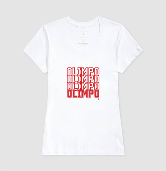 Camiseta Olimpo Efeito - BRANCA CINZA MARINHO - 100% algodão
