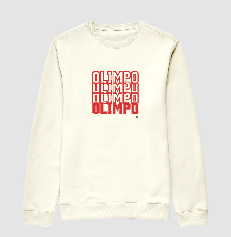 Moletom Olimpo Efeito - BRANCA - 100% algodão