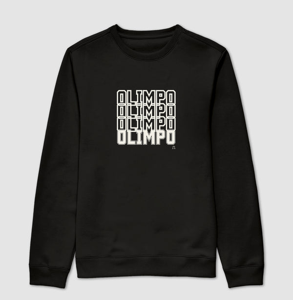 Moletom Olimpo Efeito - PRETA E MARINHO - 100% algodão