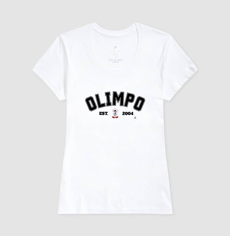 Camiseta Olimpo EST 2004 - BRANCA - 100% algodão