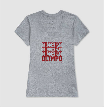 Camiseta Olimpo Efeito - BRANCA CINZA MARINHO - 100% algodão