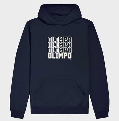 Hoddie Moletom Olimpo Efeito - PRETA E MARINHO - 100% algodão