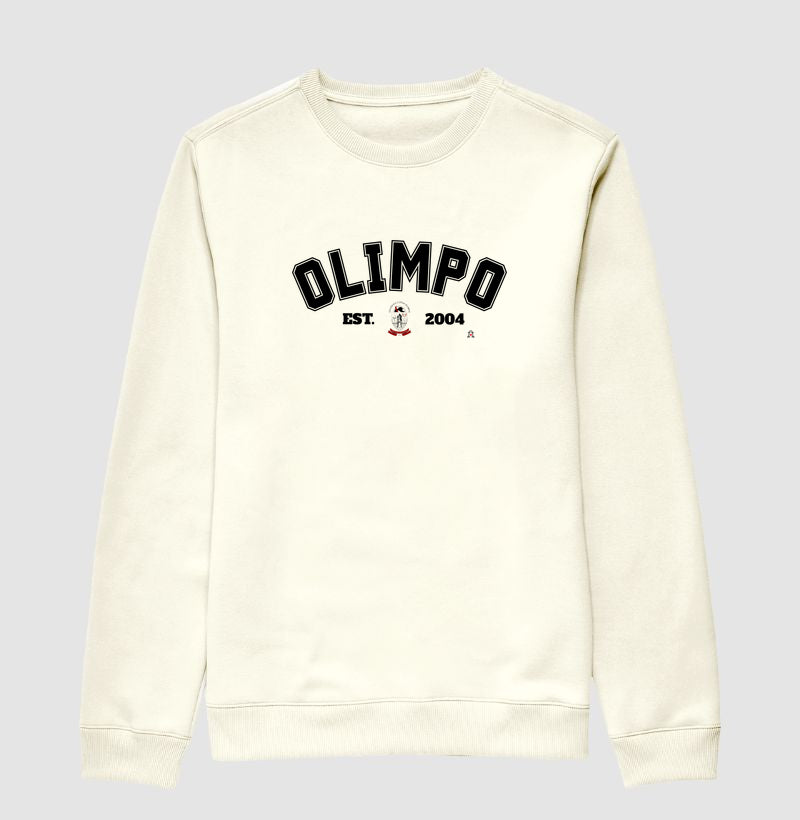 Moletom Olimpo EST 2004 - BRANCA - 100% algodão