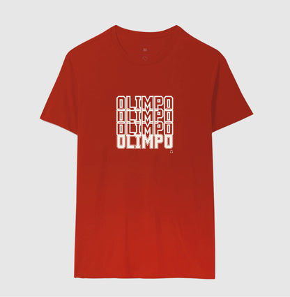 Camiseta Olimpo Efeito - Vermelha - 100% algodão