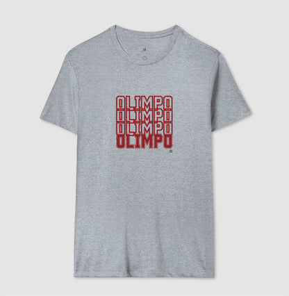 Camiseta Olimpo Efeito - BRANCA CINZA MARINHO - 100% algodão