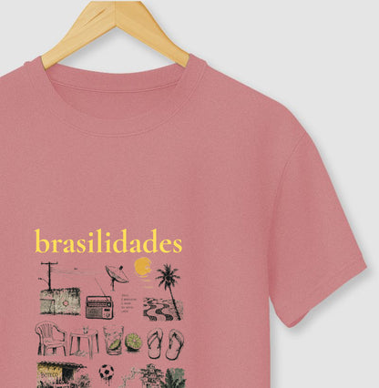 Camiseta - Brasilidades - ROSA - 100% Algodão