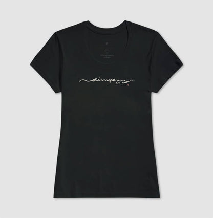 Camiseta Olimpo - Manuscrita - PRETA - 100% algodão
