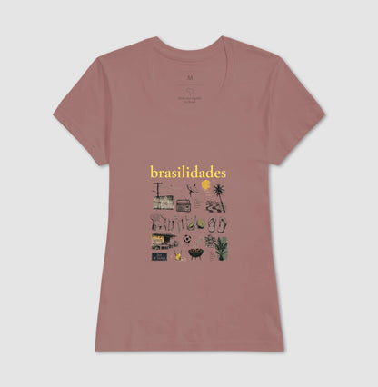 Camiseta - Brasilidades - ROSA - 100% Algodão
