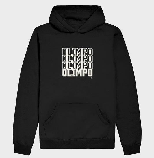 Hoddie Moletom Olimpo Efeito - PRETA E MARINHO - 100% algodão