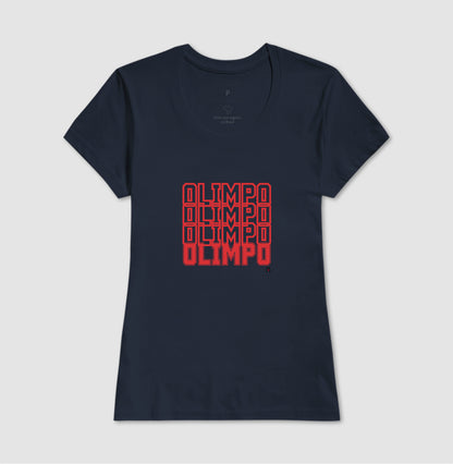 Camiseta Olimpo Efeito - BRANCA CINZA MARINHO - 100% algodão