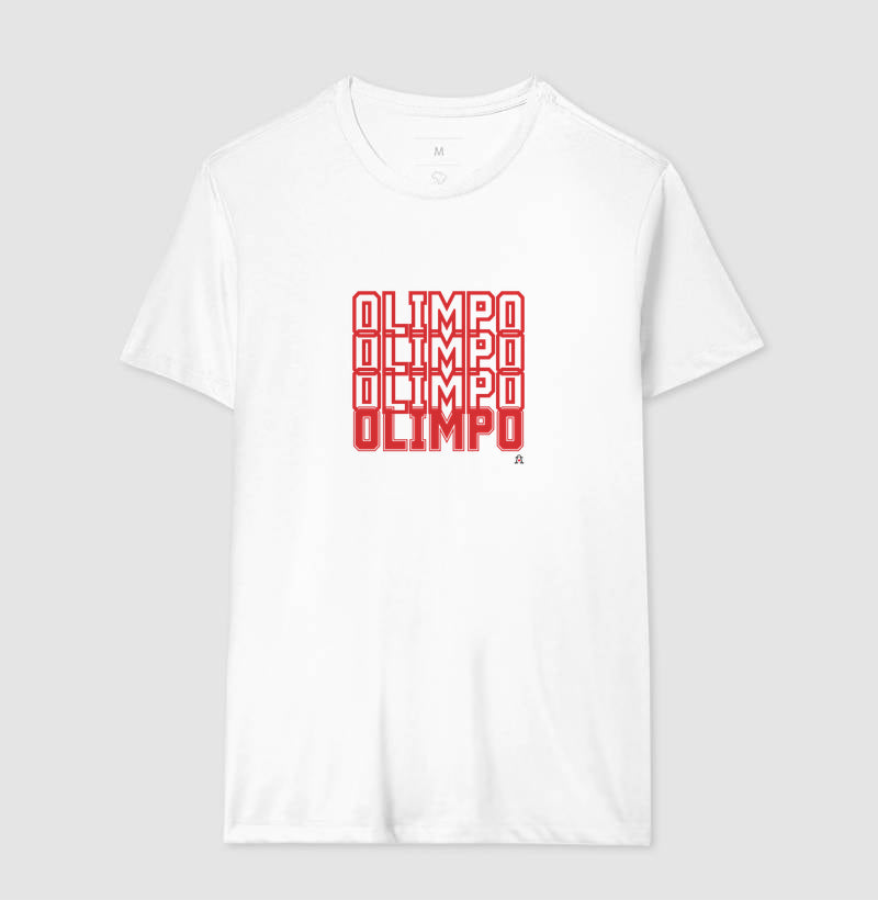 Camiseta Olimpo Efeito - BRANCA CINZA MARINHO - 100% algodão