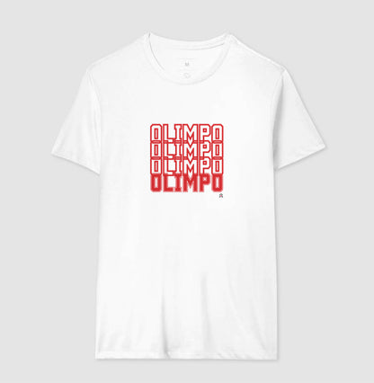 Camiseta Olimpo Efeito - BRANCA CINZA MARINHO - 100% algodão