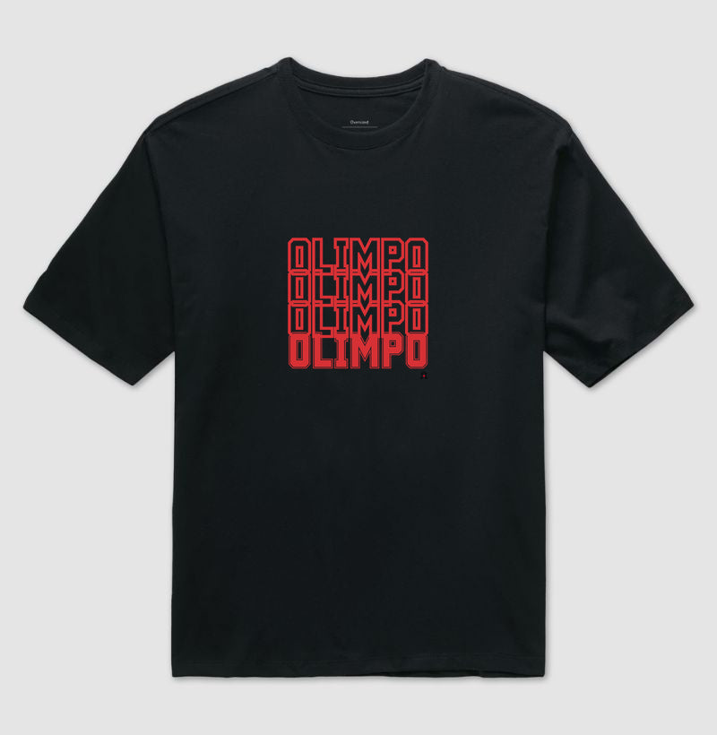 Camiseta Oversized Olimpo Efeito - BRANCA CINZA MARINHO - 100% algodão