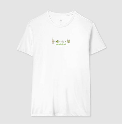 Camiseta - Caipirinha Brasil - PRETA / BRANCA - 100% algodão