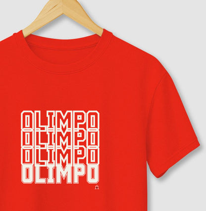 Camiseta Olimpo Efeito - Vermelha - 100% algodão