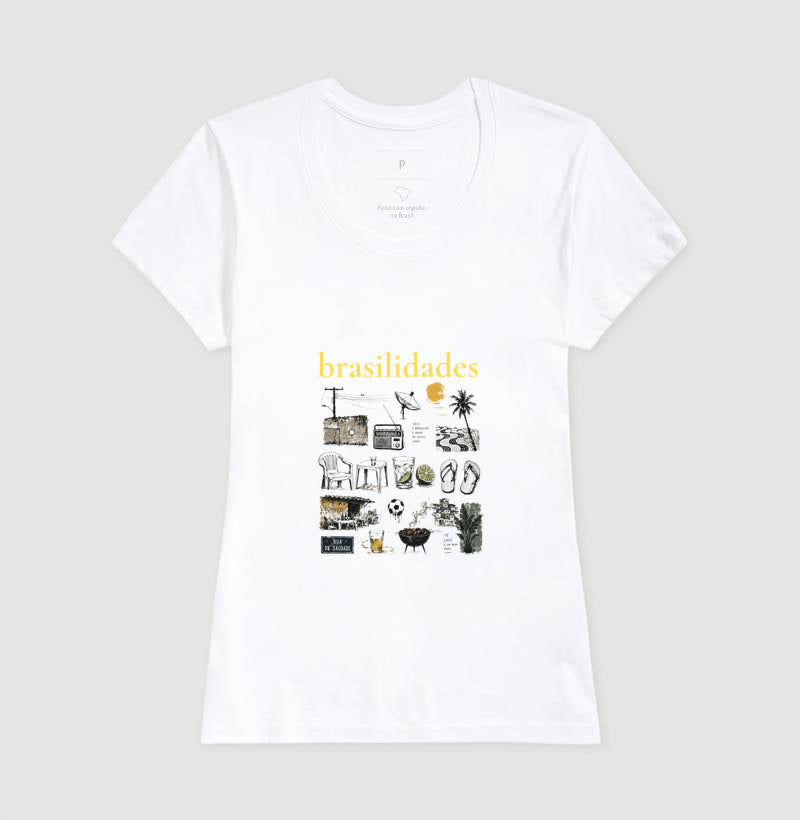 Camiseta - Brasilidades - Branca