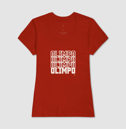 Camiseta Olimpo Efeito - Vermelha - 100% algodão